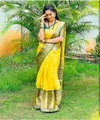 Yellow Green Designer Soft Lichi Silk Sarees Wholesale Shop IN Surat